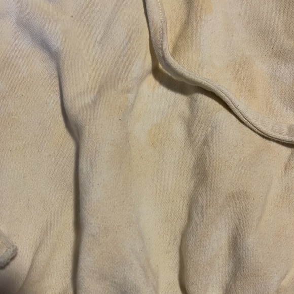 ADIKA SWEATSHIRT HOODIE CROP TOP TIE DYE YELLOW SIZE M - Picture 3 of 4